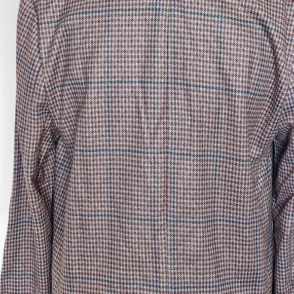 Sanctuary Daily Oxford Blazer Jacket Medium Single Button Plaid Preppy Workday - Picture 8 of 15